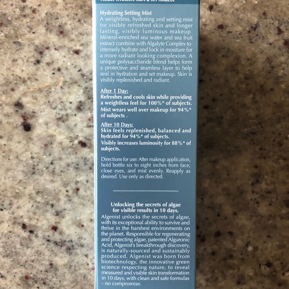 *SOLD*Algenist Splash Hydrating Setting Mist - Picture 3 of 3